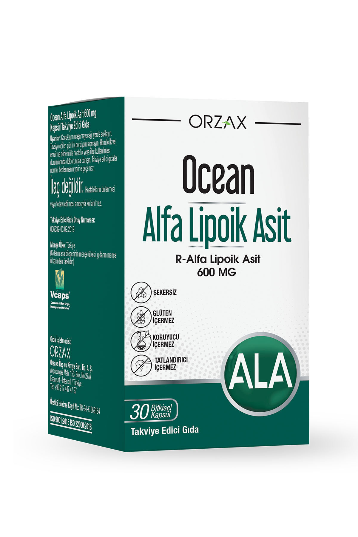 Alfa Lipoik Asit 600 Mg 30 Kapsül