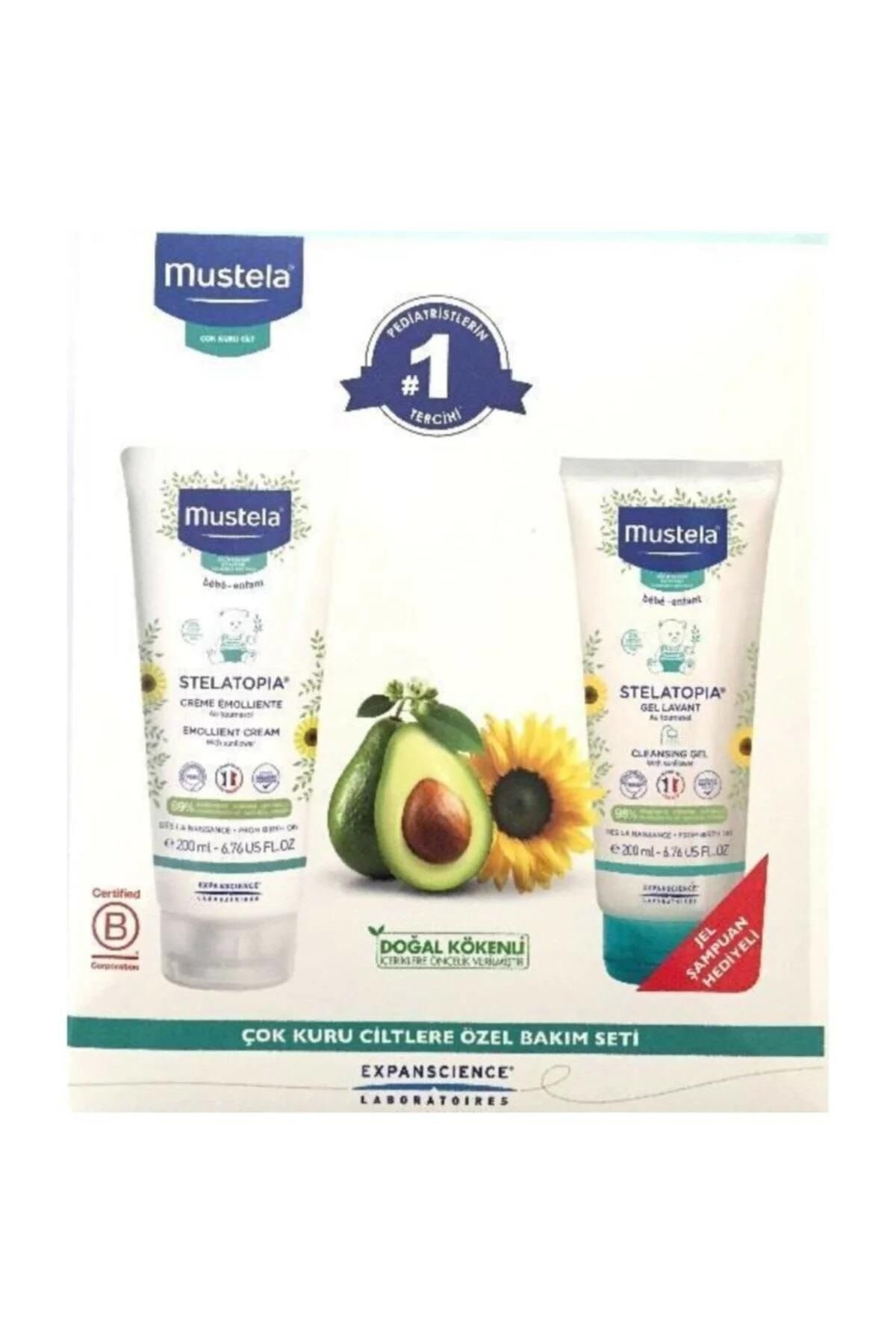Stelatopia Emollient Cream 200ml + 200 Ml Jel Şampuan