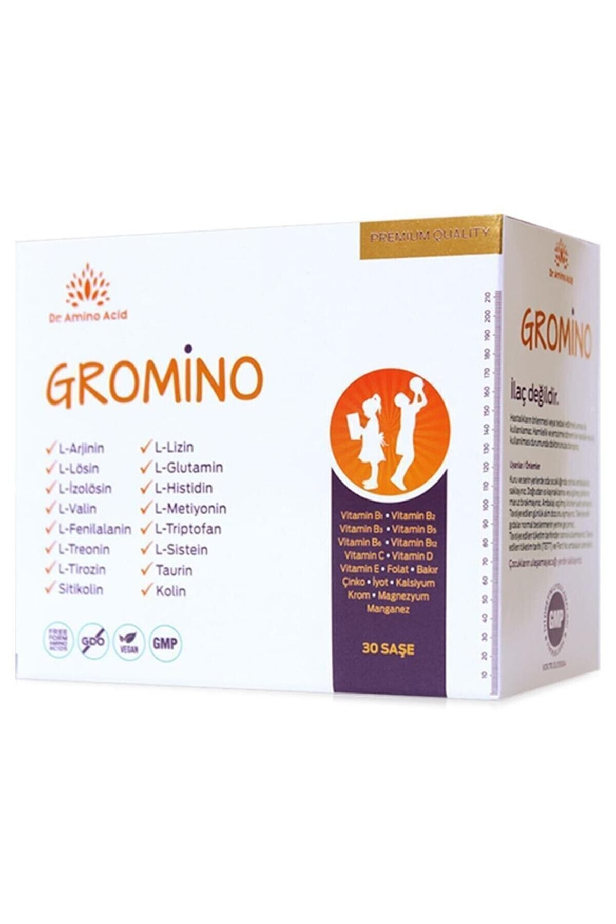 Gromino Serbest Amino Asitler İçeren Takviye Edici Gıda 30 Saşe
