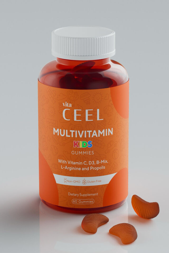 Çocuklar için Gelişme Çağı Multivitamini Vitamin C, D, B Mix, L-arginine