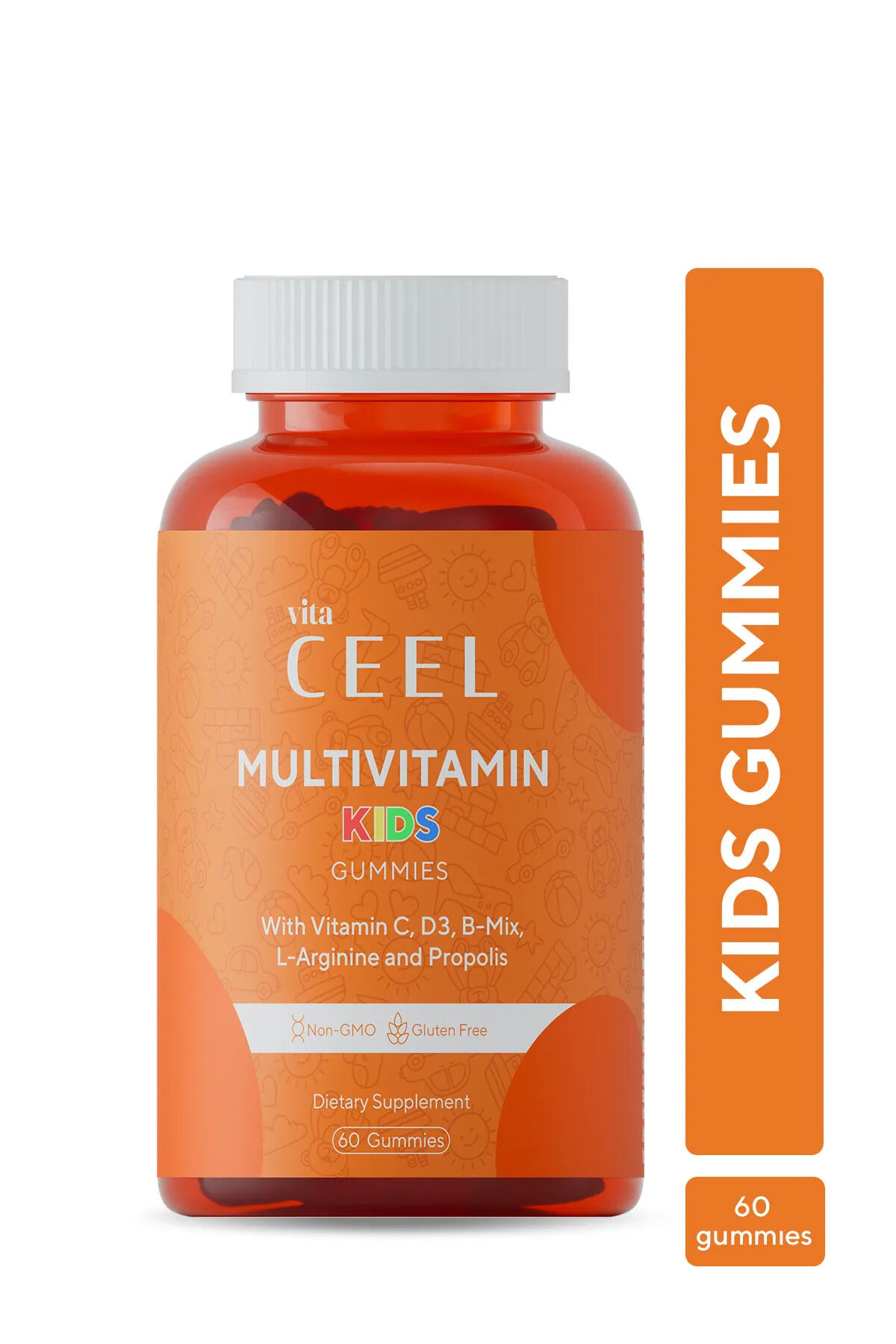 Çocuklar için Gelişme Çağı Multivitamini Vitamin C, D, B Mix, L-arginine