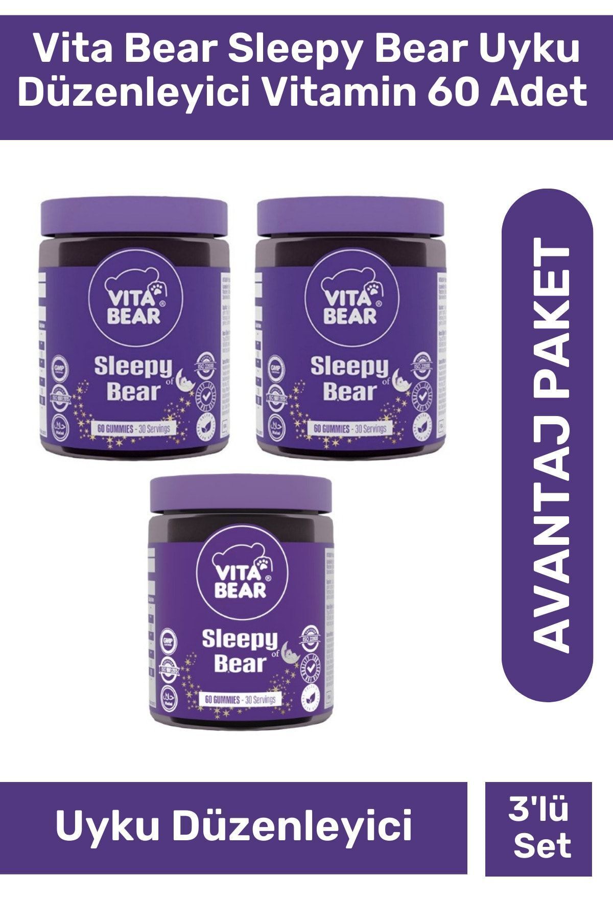 VITA  Bear Sleepy Bear 3 adet