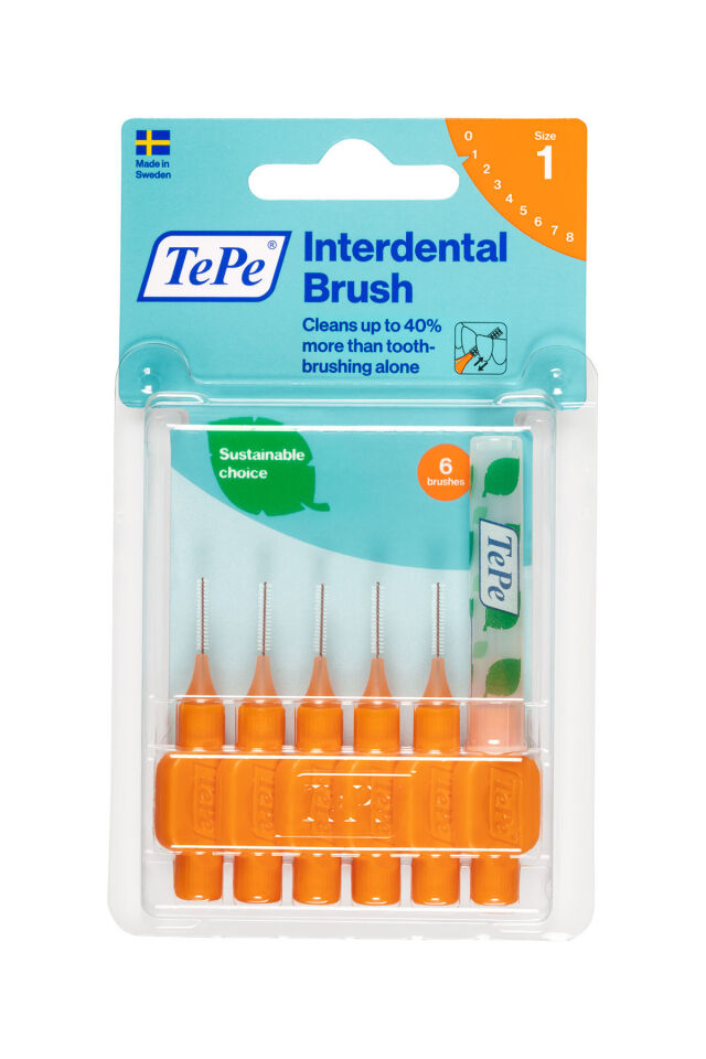 Interdental Brush Arayüz Fırçası Turuncu 0.45 mm 6 lı