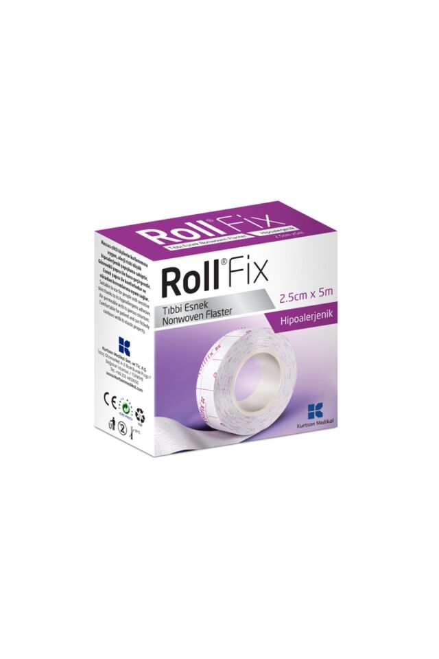Roll FLEX Steril Gaz Kompres Gazlı Bez Spanç 7.5cm x 7.5cm 100'lü   Tıbbi Esnek Flaster 2.5cm x 5mt