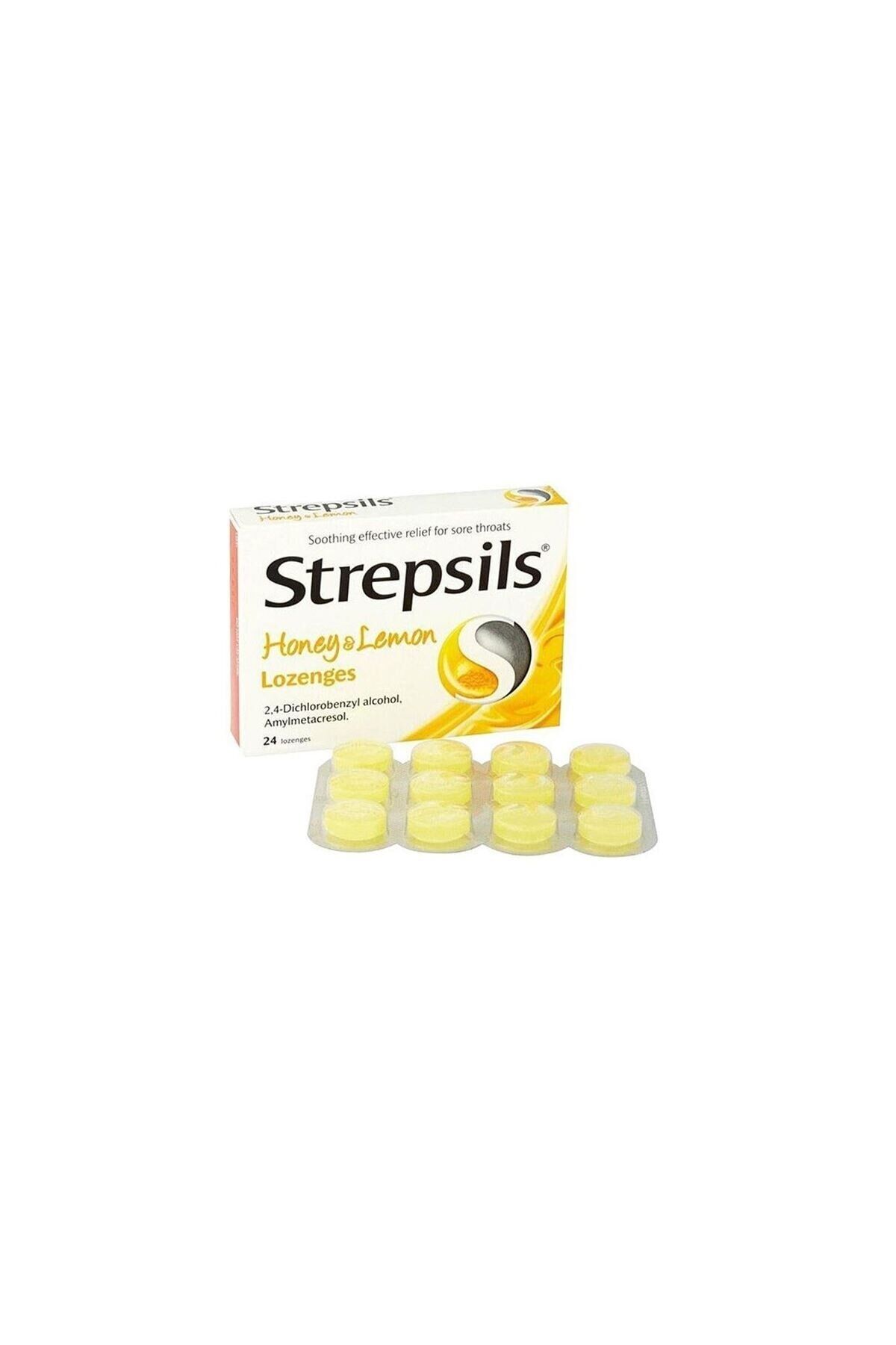 STREPSILS LIMON VE BALLI PASTIL 24 PASTILLIK BLISTER AMBALAJ
