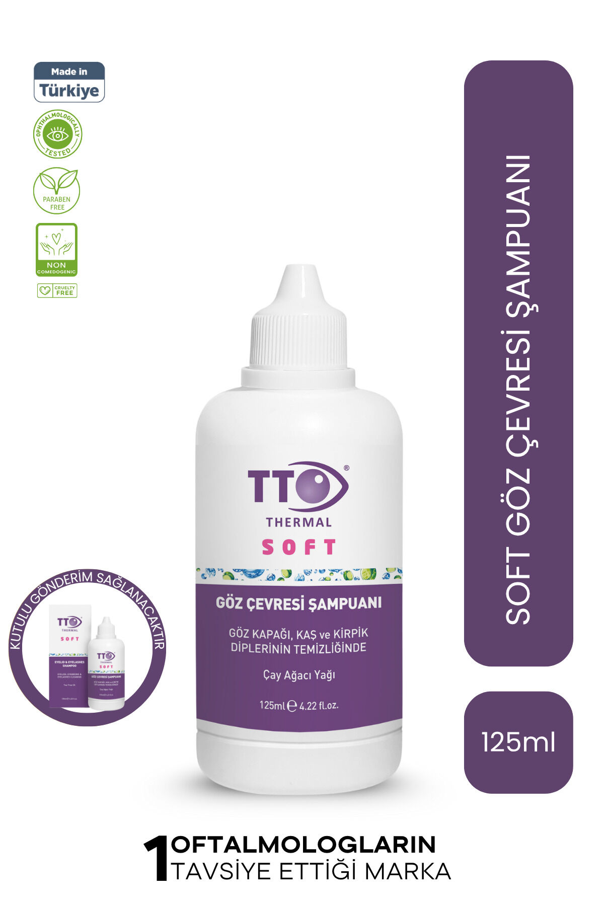 Soft Göz Şampuanı - Hassas Göz Çevresi ve Kirpik Temizleyici 125 ml