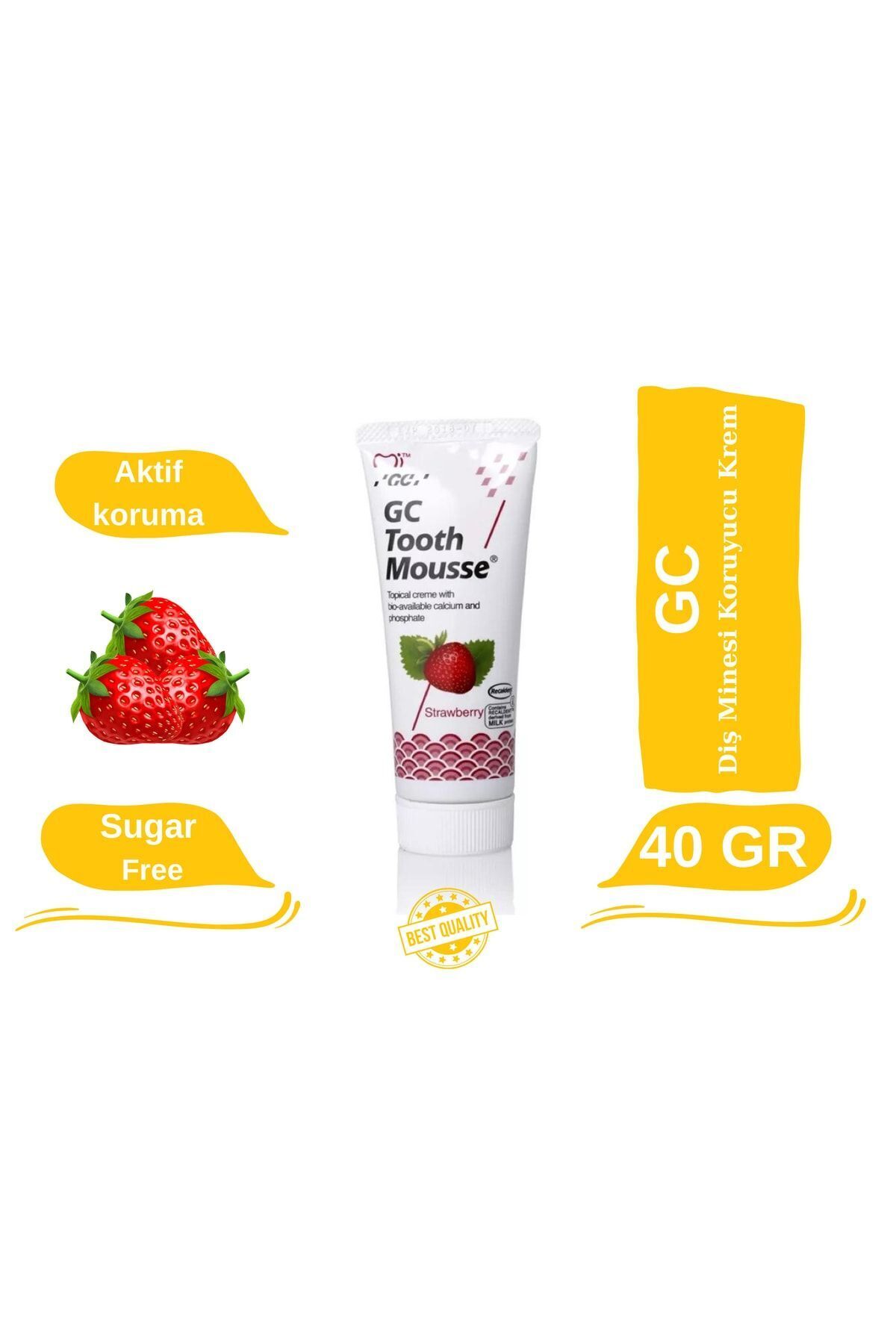 GC TOOTH MOUSSE ÇİLEK 40 GR