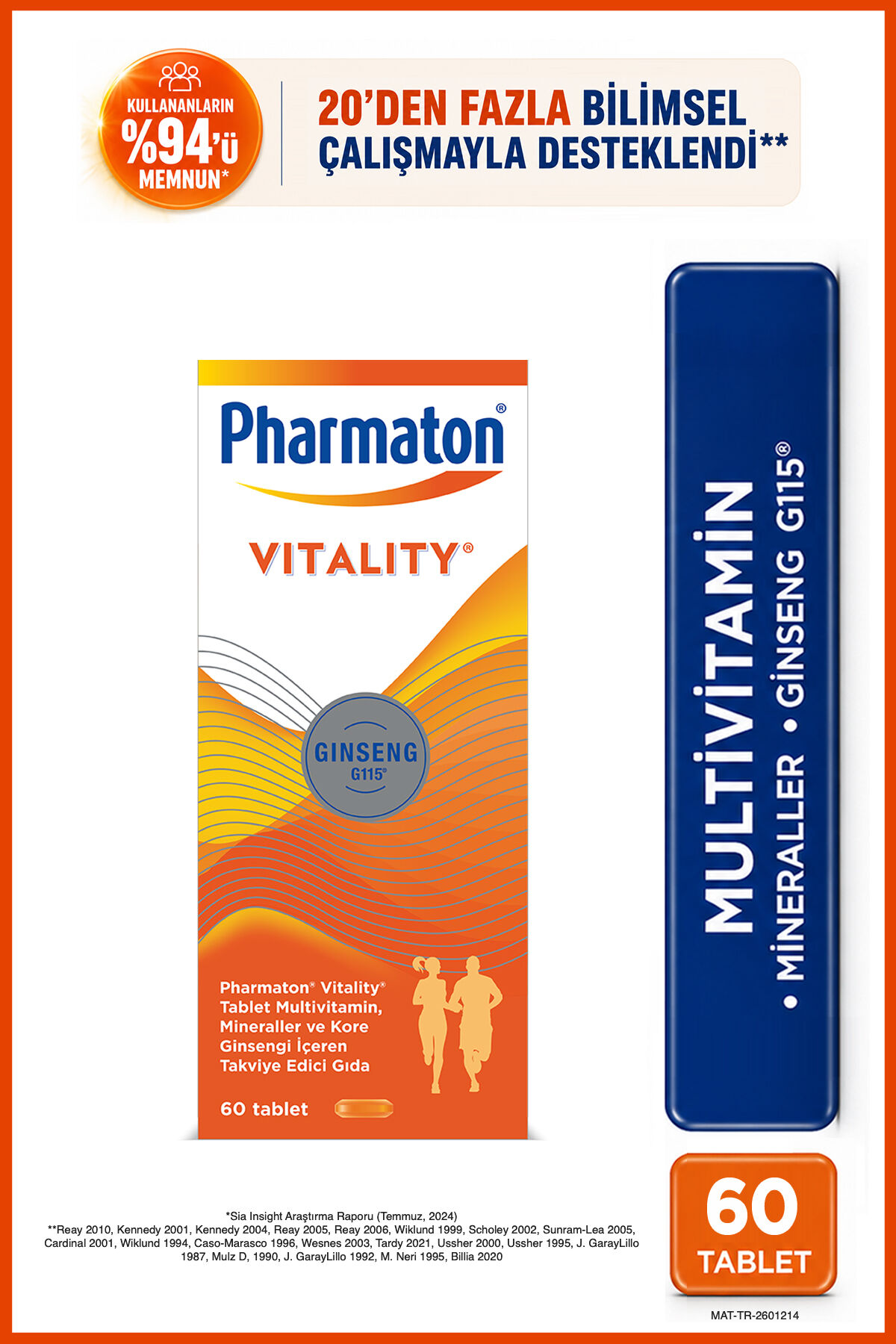 PHARMATON VİTALİTY 60 TABLET