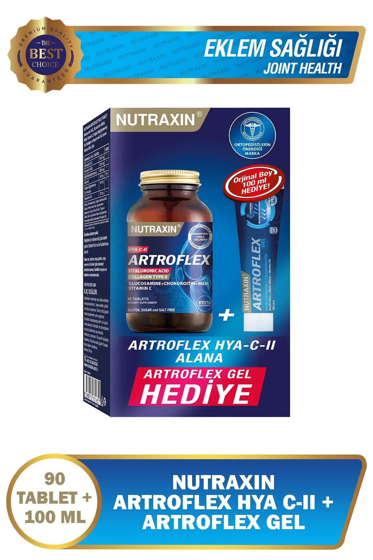 Artroflex - Hya C-ıı Glukozamin 90 Tablet Artroflex Jel Hediye
