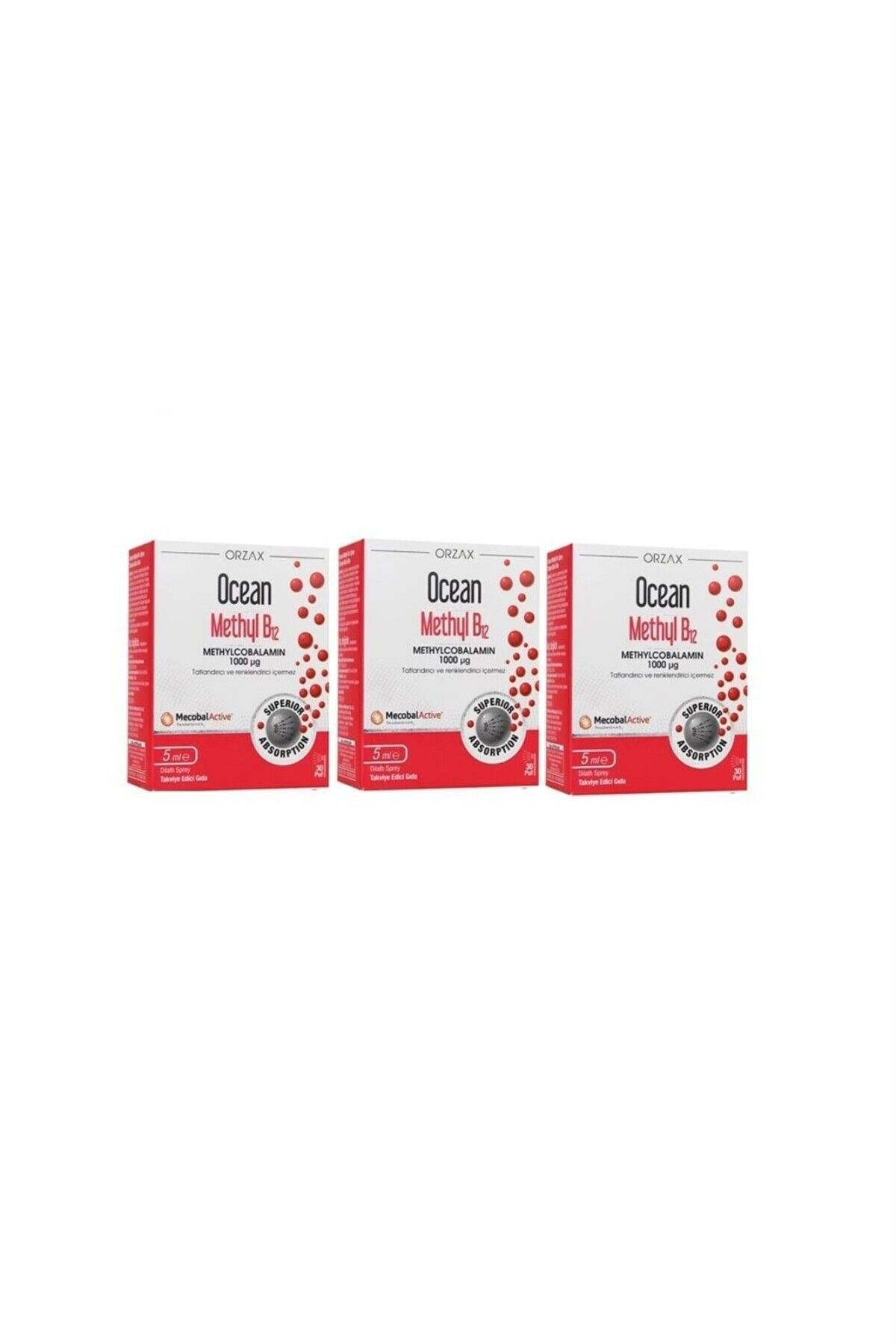 Methyl B12 1000 Mcg Methylcobalamin 5 ml 3 Adet