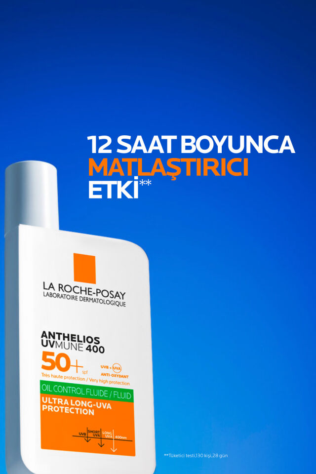 Anthelios Oil Control Fluid Yağlı/Akneye Eğilimli Ciltler için Yüksek Koruma SPF50+ Güneş Kremi 50ml