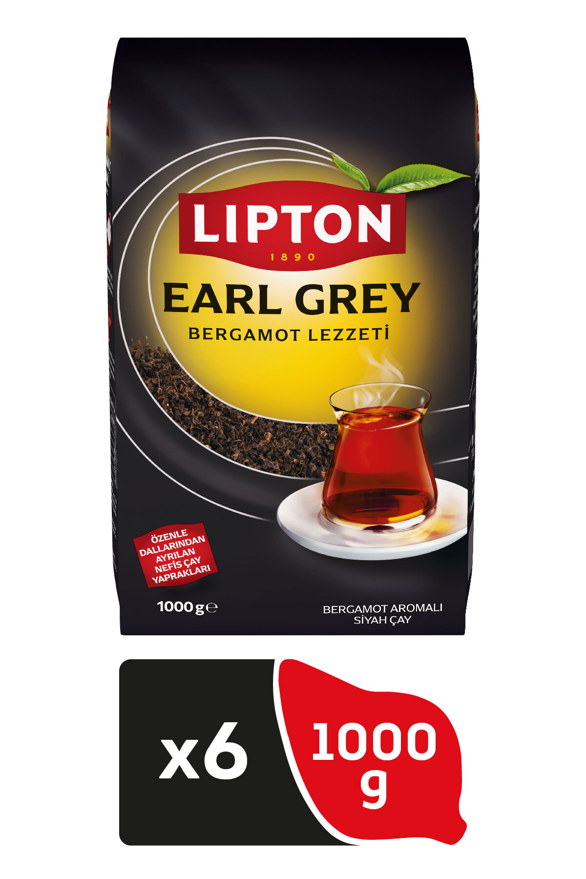 6 Adet Lipton Earl Grey Dökme Çay 1000gr