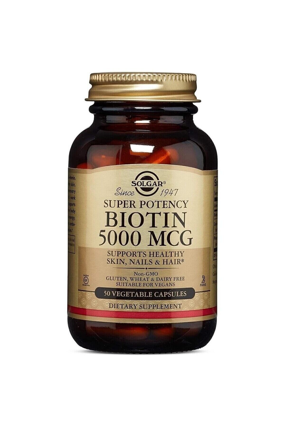 BIOTIN KAPSUL 5000 MCG 50 KAPSULLUK AMBALAJ