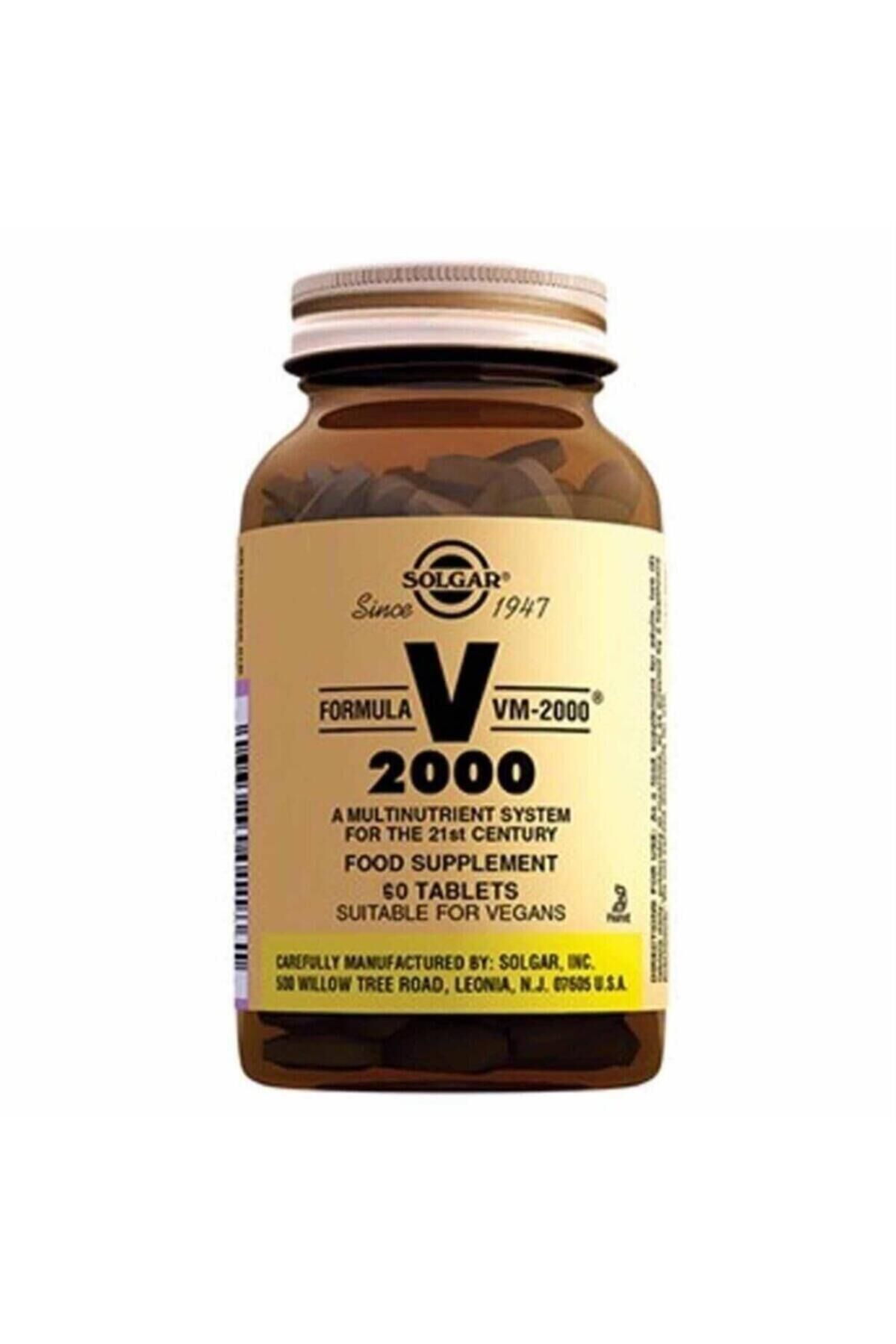 SOLGAR VM 2000 MULTIVITAMIN MINERAL TABLET 60 TABLETLIK AMBALAJ