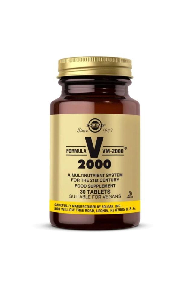 SOLGAR VM 2000 MULTIVITAMIN MINERAL TABLET 30 TABLETLIK AMBALAJ