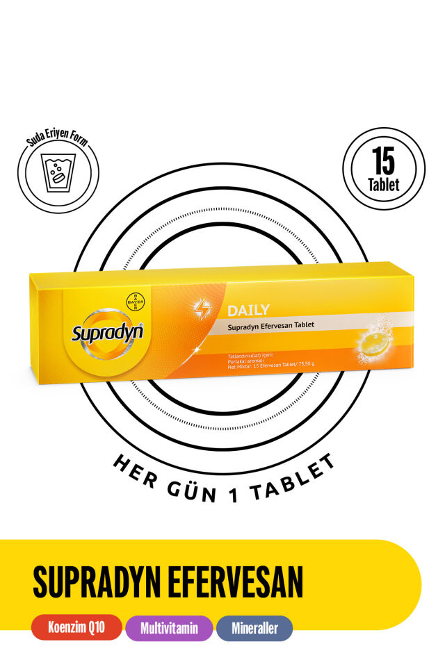 SUPRADYN ALL DAY EFERVESAN TABLET 15 EFERVESAN TABLETLIK AMBALAJ