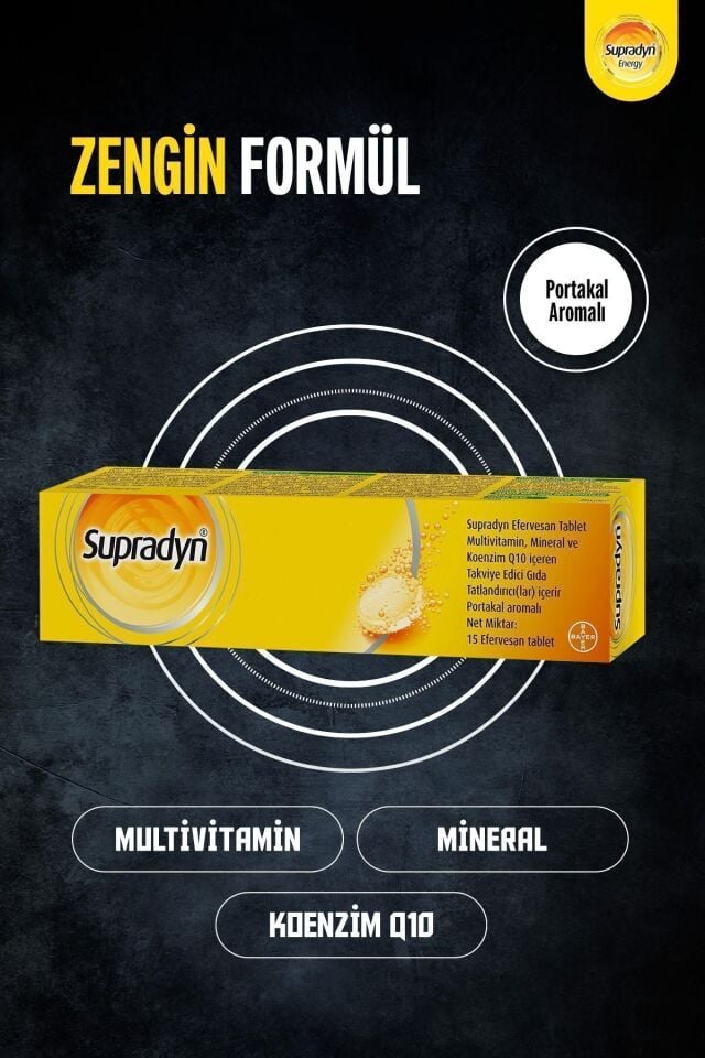 SUPRADYN ALL DAY EFERVESAN TABLET 15 EFERVESAN TABLETLIK AMBALAJ