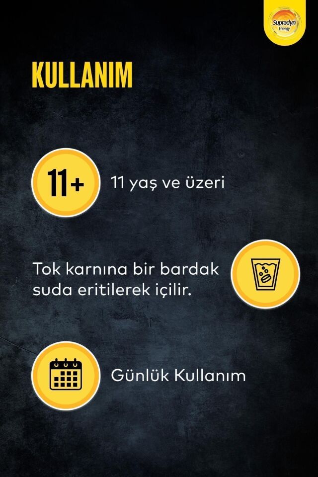 SUPRADYN ALL DAY EFERVESAN TABLET 15 EFERVESAN TABLETLIK AMBALAJ