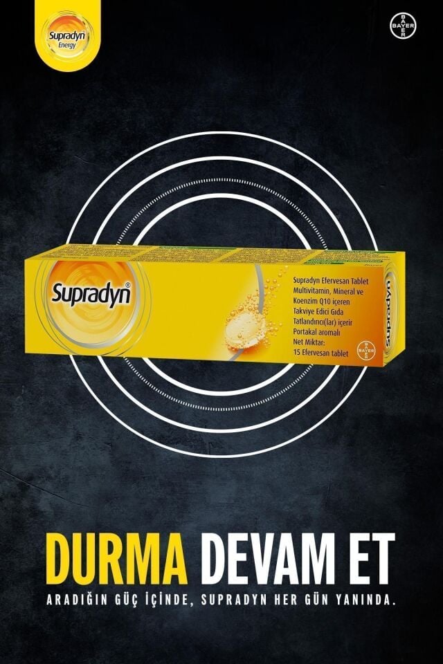 SUPRADYN ALL DAY EFERVESAN TABLET 15 EFERVESAN TABLETLIK AMBALAJ