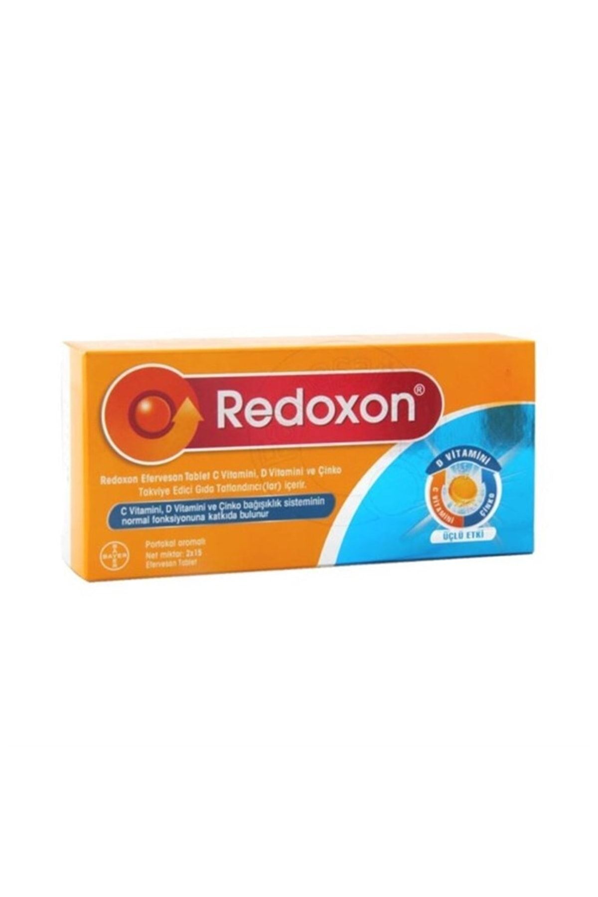 REDOXON 3'LU ETKILI EFERVESAN TABLET 30 TABLETLIK AMBALAJ