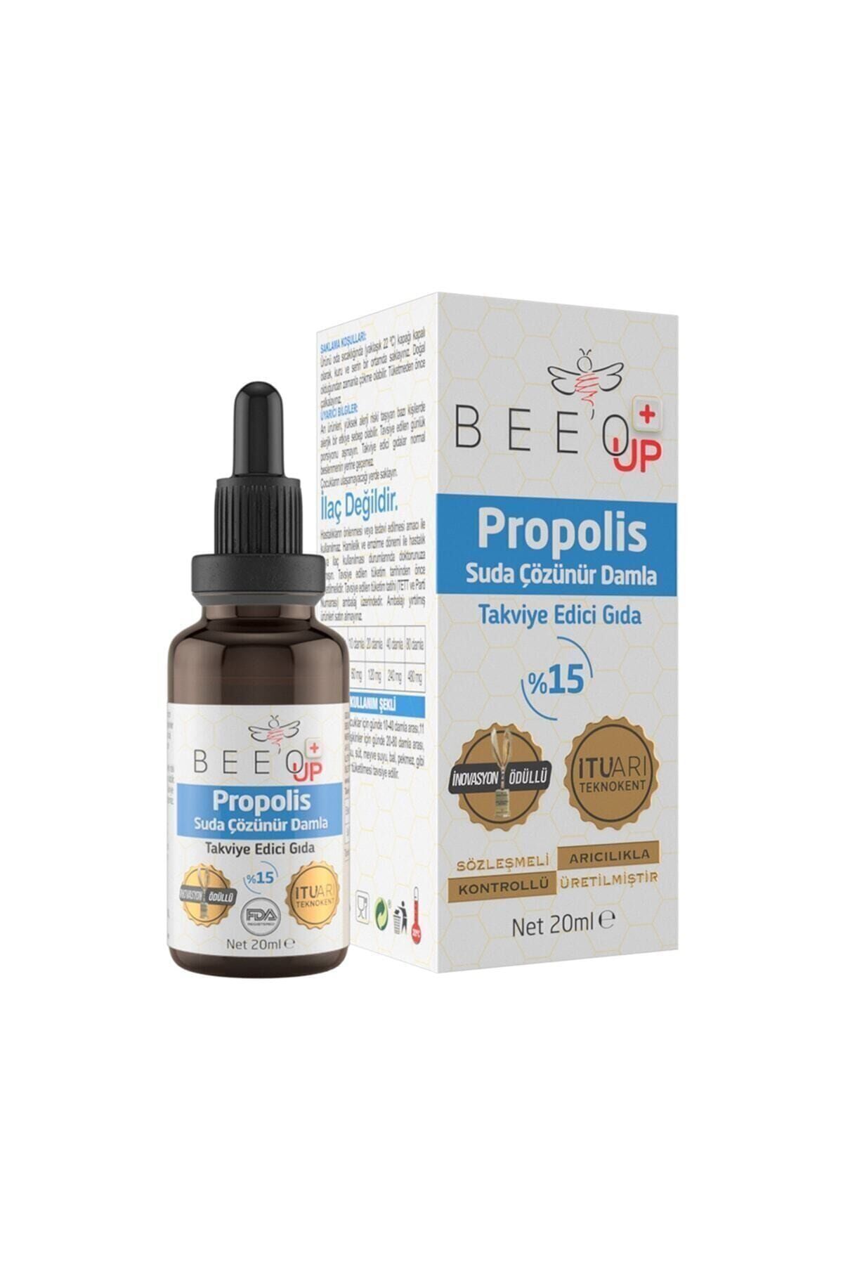 Propolis Suda Çözünür Damla %15 Takviye Edici Gıda 20 ml