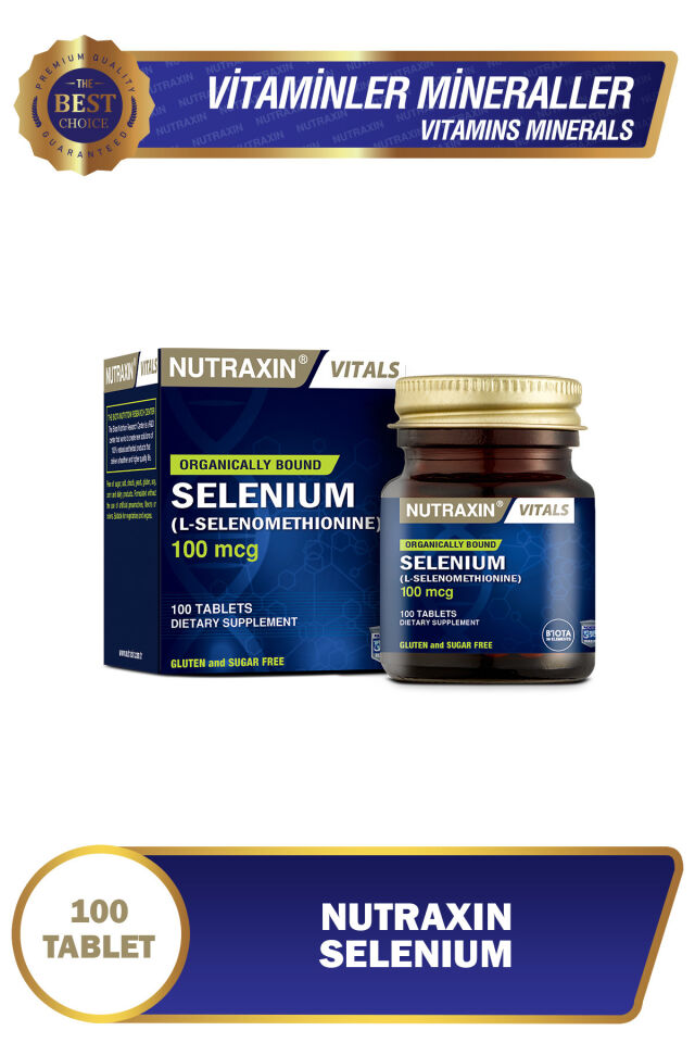 NUTRAXIN SELENIUM TABLET 100 MCG 100 TABLETLIK AMBALAJ