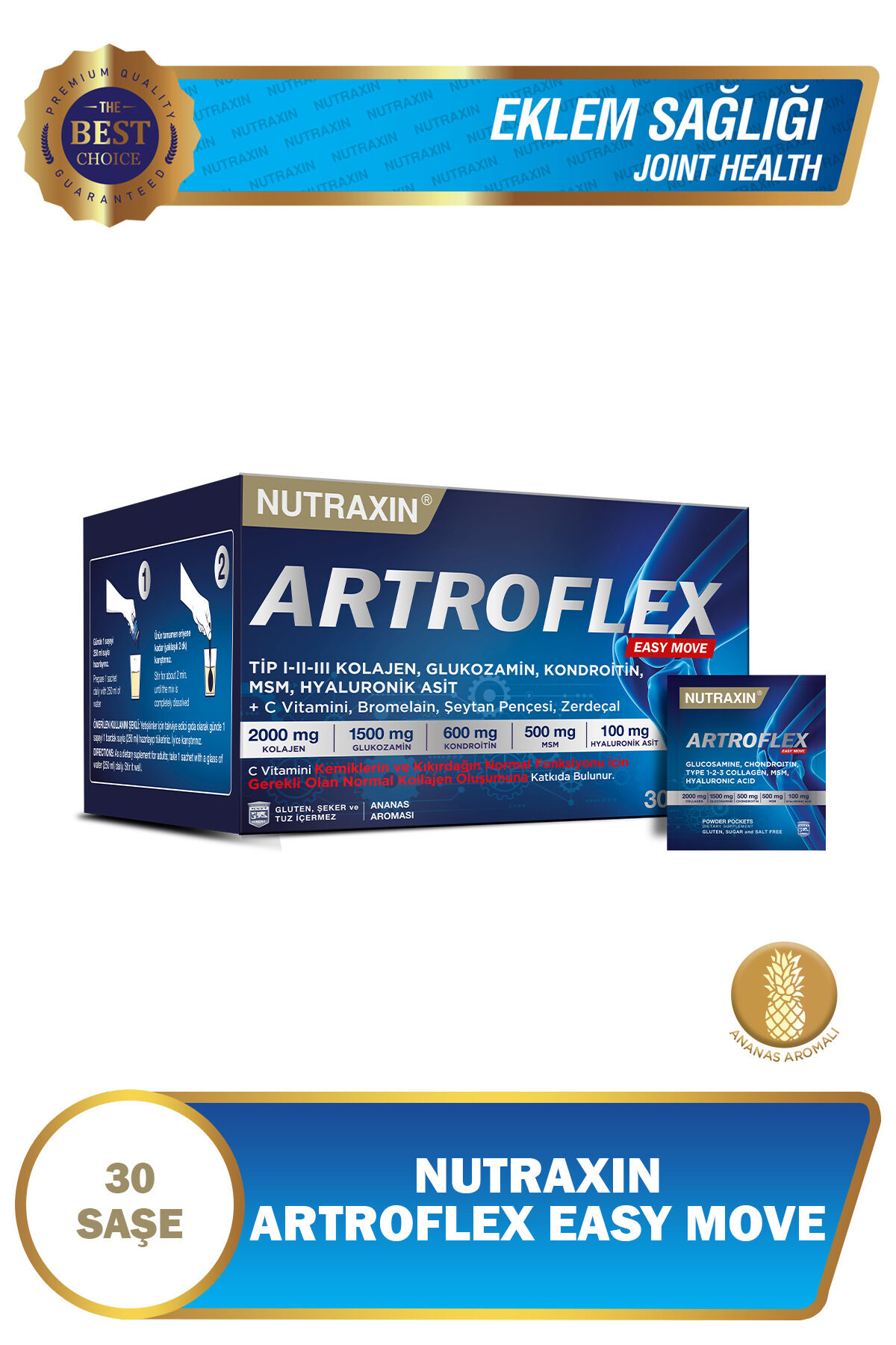 NUTRAXIN ARTROFLEX EASY MOVE SASE 30 ADETLIK AMBALAJ