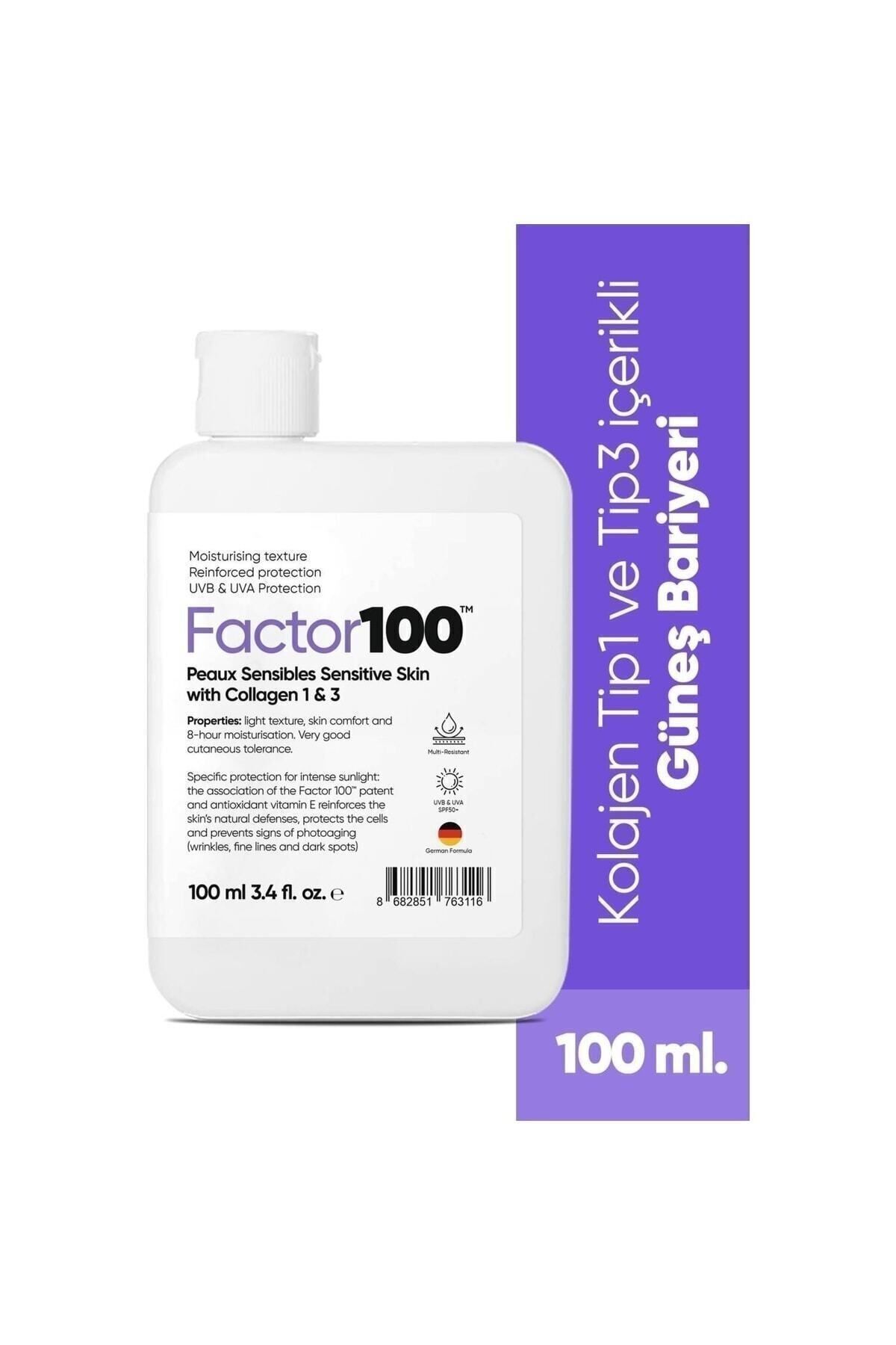 Güneş Kremi Spf50+ 100 Ml 8682851763116