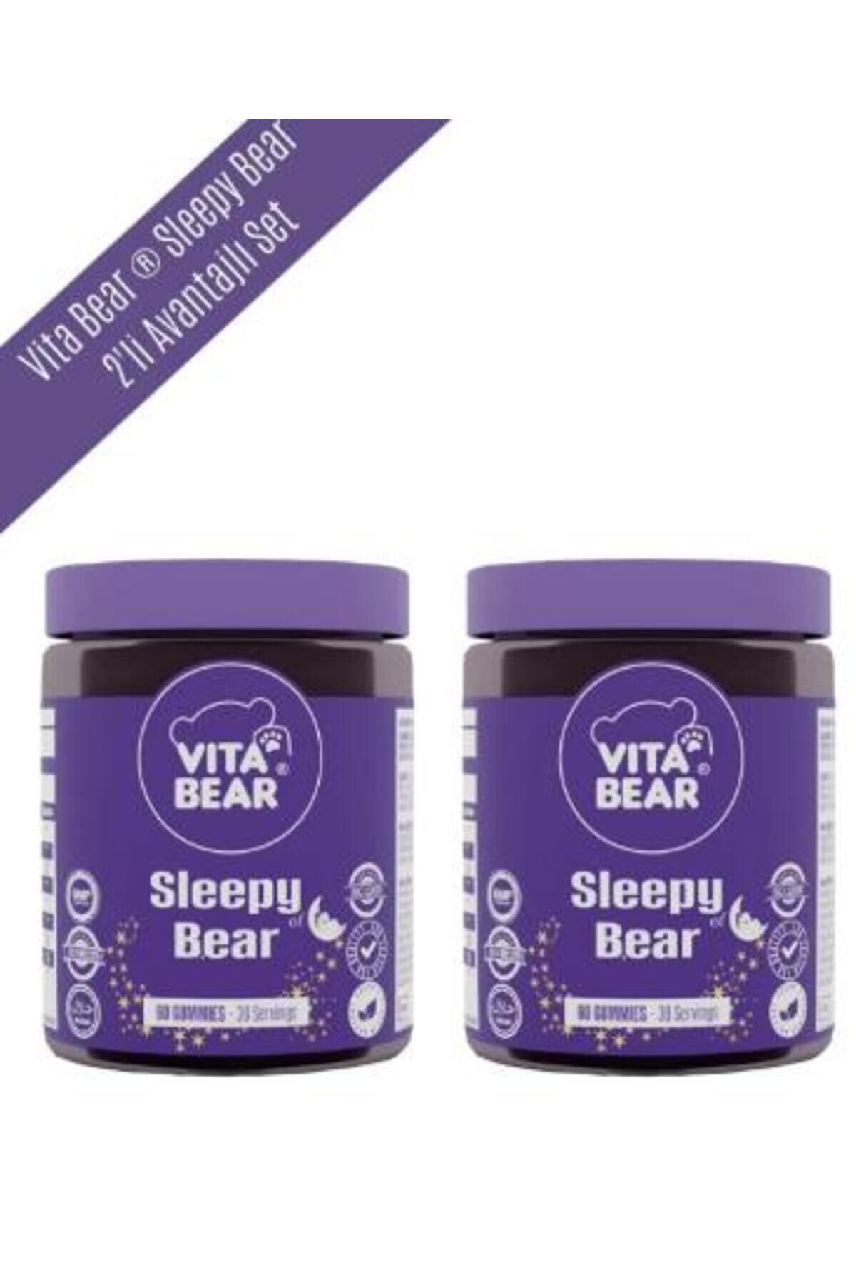 SLEEPY BEAR VITAMIN 60 ADET X2