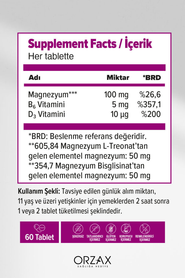 Extramag Threog Takviye Edici Gıda 60 Tablet