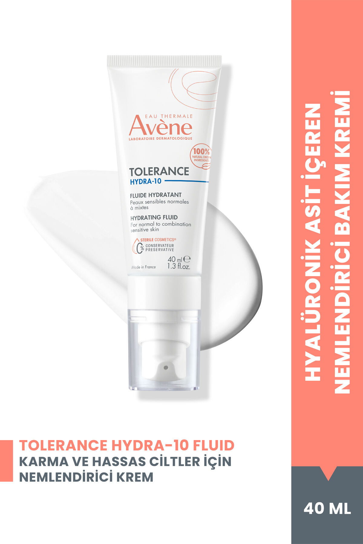 Tolerance Hydra-10 Normal ve Karma Nemsiz Kalmış Hassas Ciltler için Nemlendirici Krem 40 ml