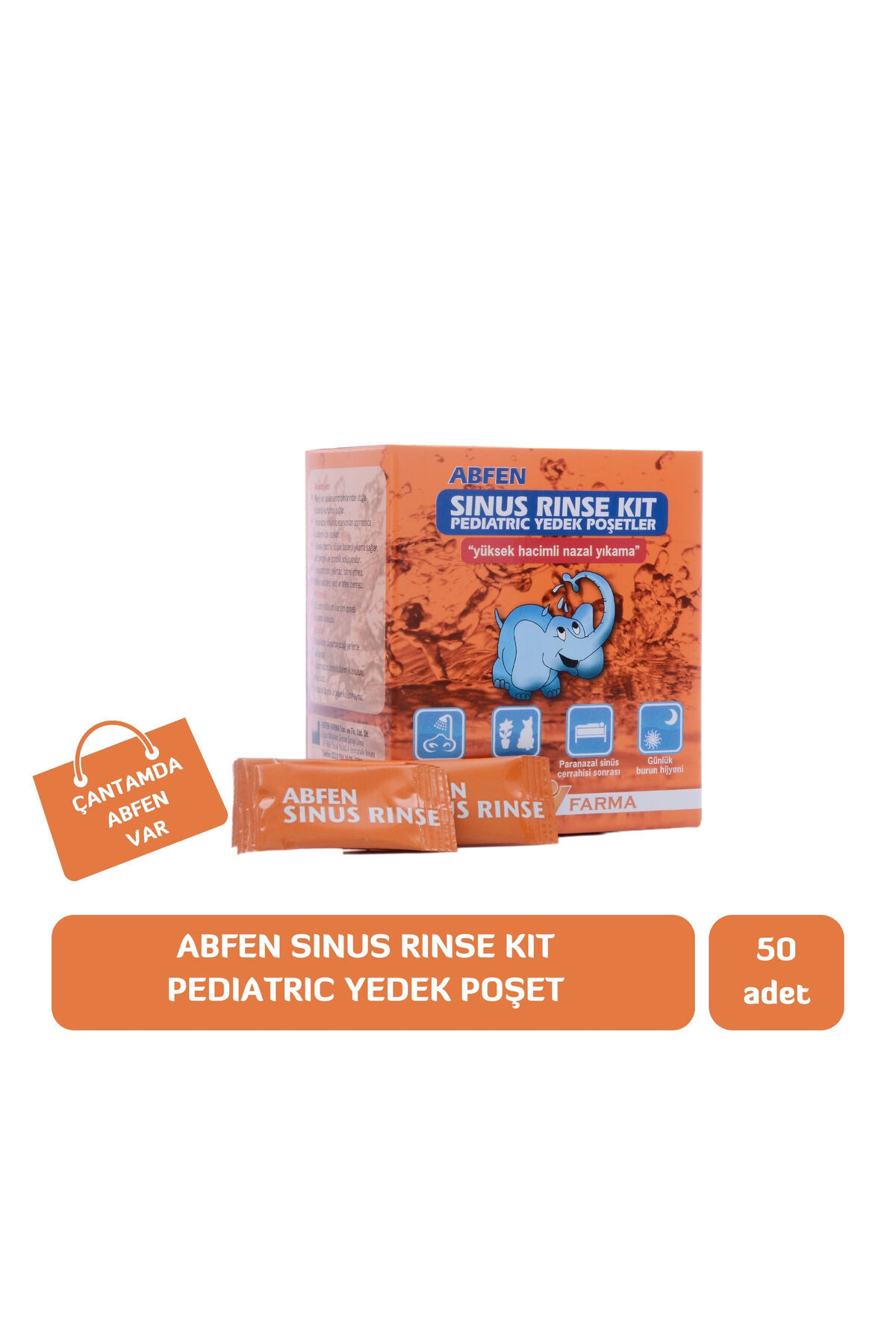 Sinus Rinse Pediatric Kit Yedek Poşetleri