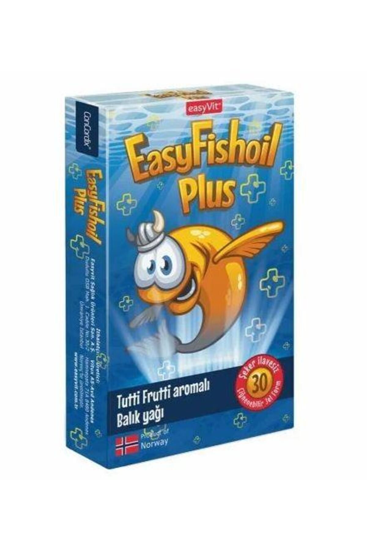 EASYVIT EASYFISHOIL PLUS BALIK YAGI CIGNENEBILIR JEL 30 ADETLIK AMBALAJ (TUTTI FRUTTI AROMALI)