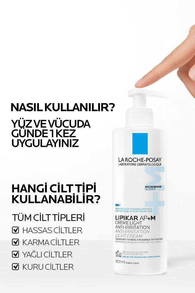 Lipikar Baume LIGHT AP + M Atopiye Eğilim Gösterebilen Ciltler