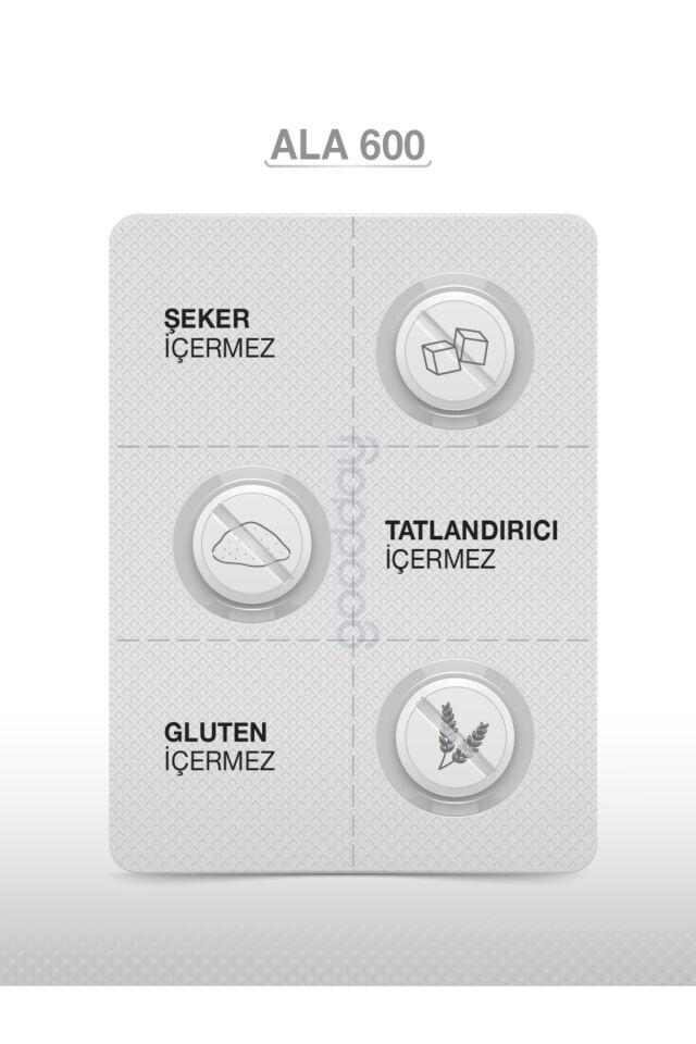 Ala 600 Alfa Lipoik Asit 60 Kapsül Dr Caps Bitkisel Besin Desteği